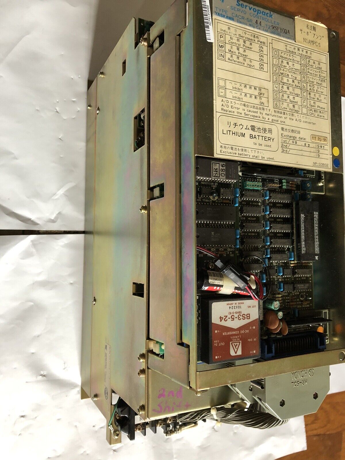 Yaskawa Cacr-Sr 44Tz9sfy03a,Cacr-Sr 44Tz0sfy03a,Yaskawa Cacr-Sr Servopack,Al