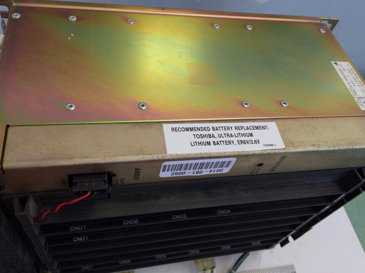 Yaskawa Jznc-Mrk12-1E,Cps-18Fb V7y 24093 Control,Mcp01,Mif01,Mcp02b,Msv01b,Tj