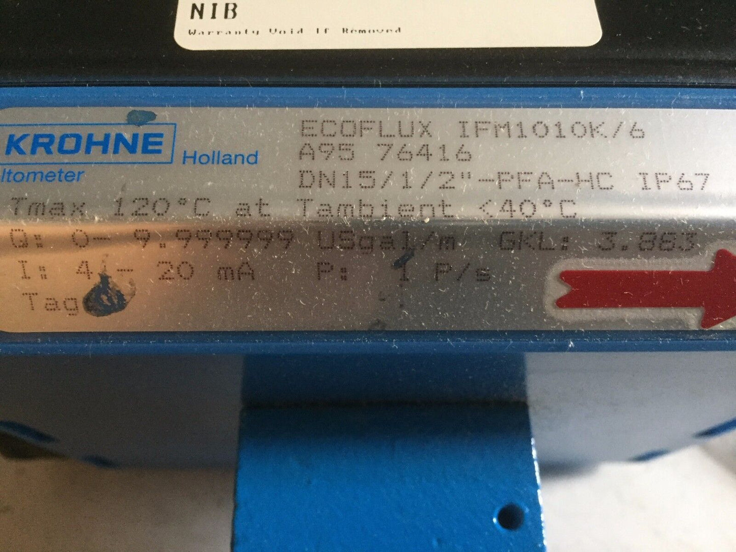 New Krohne Ifm1010k/6 Flowmeter Ecoflux  Ifm1010k/6 A95 76416,Ifc 010 D,Ae