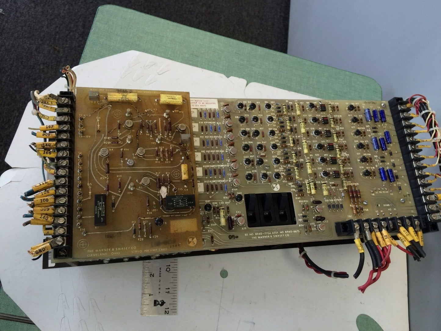 Warner & Swasey 5351-5037J Dc Servo Drive,8940-775H,8940-856E,8940-6675,Cu