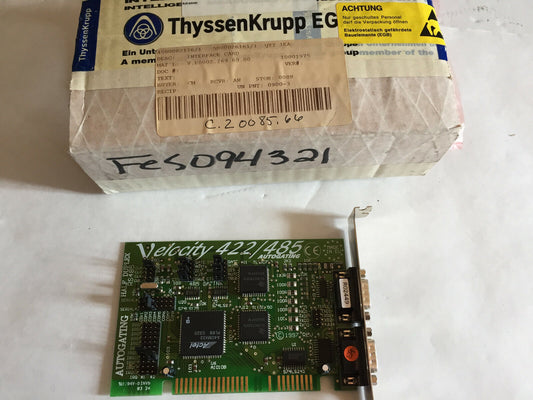 New Thyssenkrupp Egm V.E0002.269.69.00 Velocity 422/485 Autogating Half Rs485,Sl