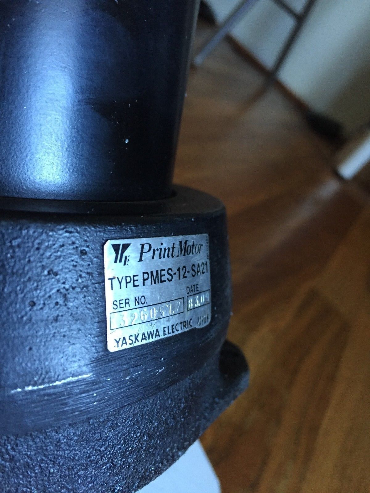 Yaskawa Electric Pmes-12-Sa21 Print Motor, Shaft Diameter: 13Mm,Be