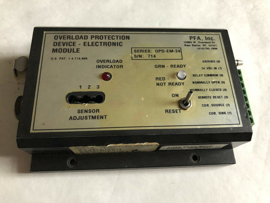 Pfa Overload Protection Electronic Module Pfa Opd-Em-24,Pfa 0Pd-Em-24,Tj