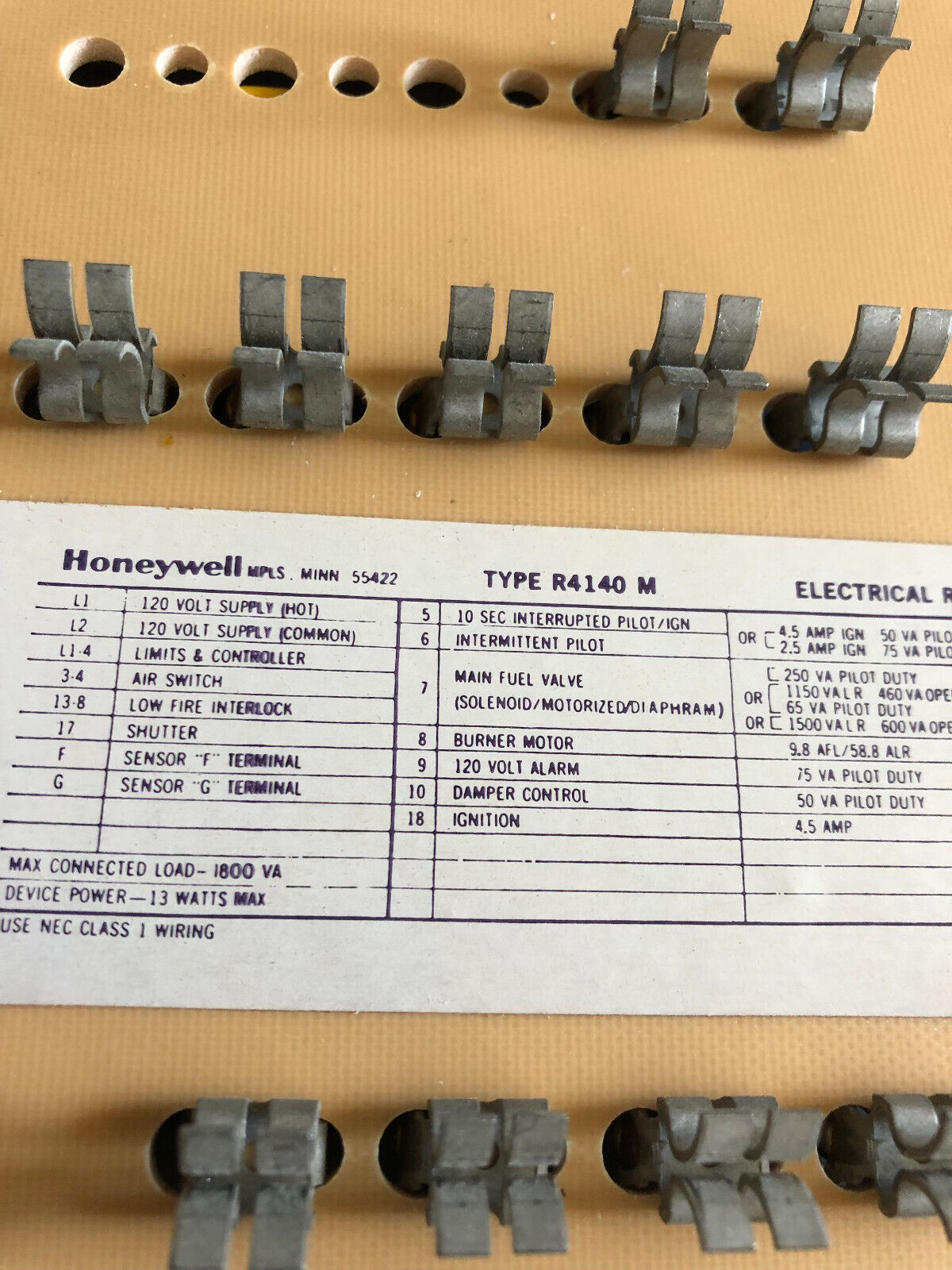 New Honeywell R4140m 1020 Flame Safeguard Programmer Control,R4140 M 1020,Sj