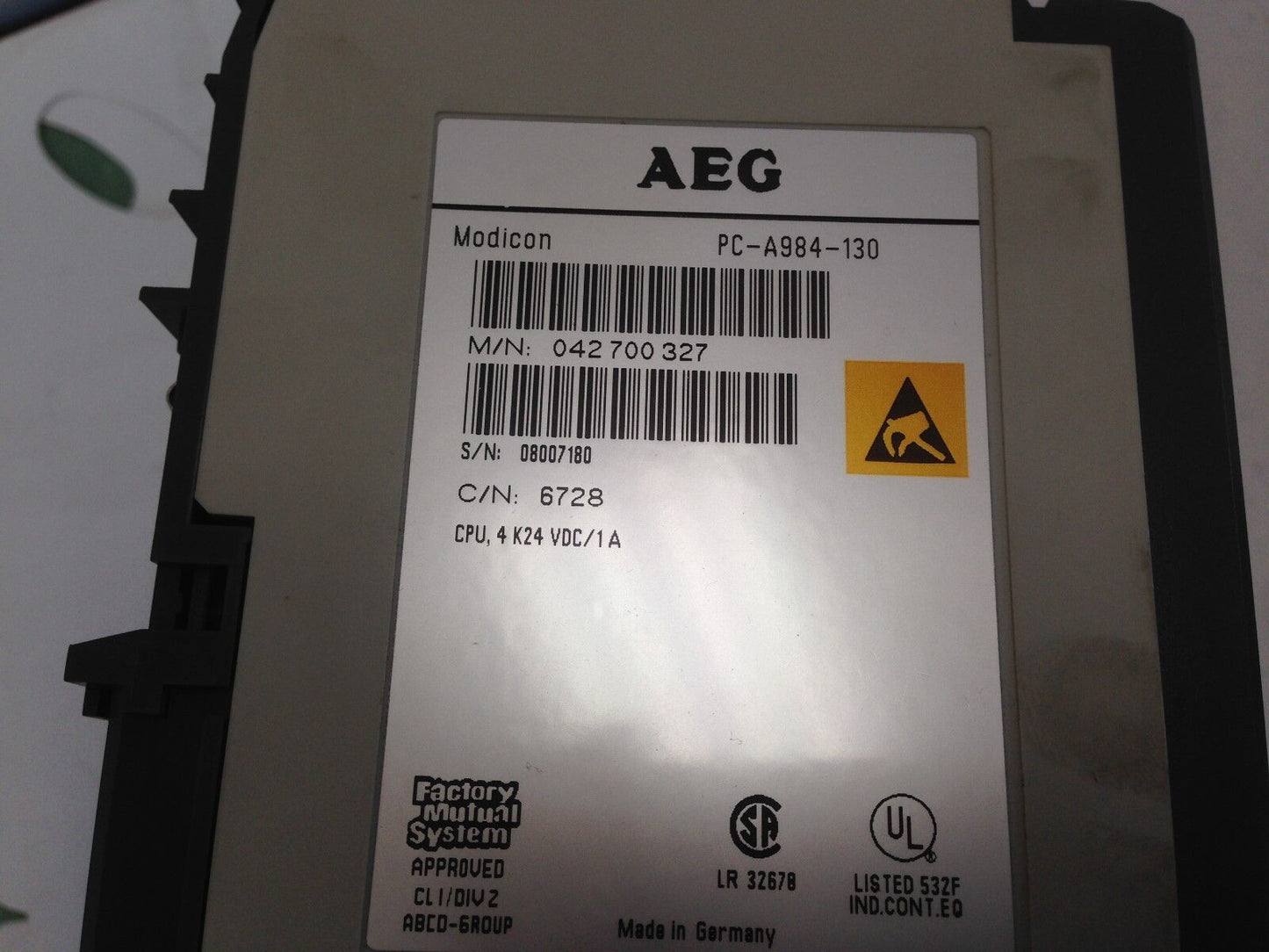 Aeg Modicon Plc System, Pc-A984-130, Dep 218 6728-042.276454, Dap 210,Dh