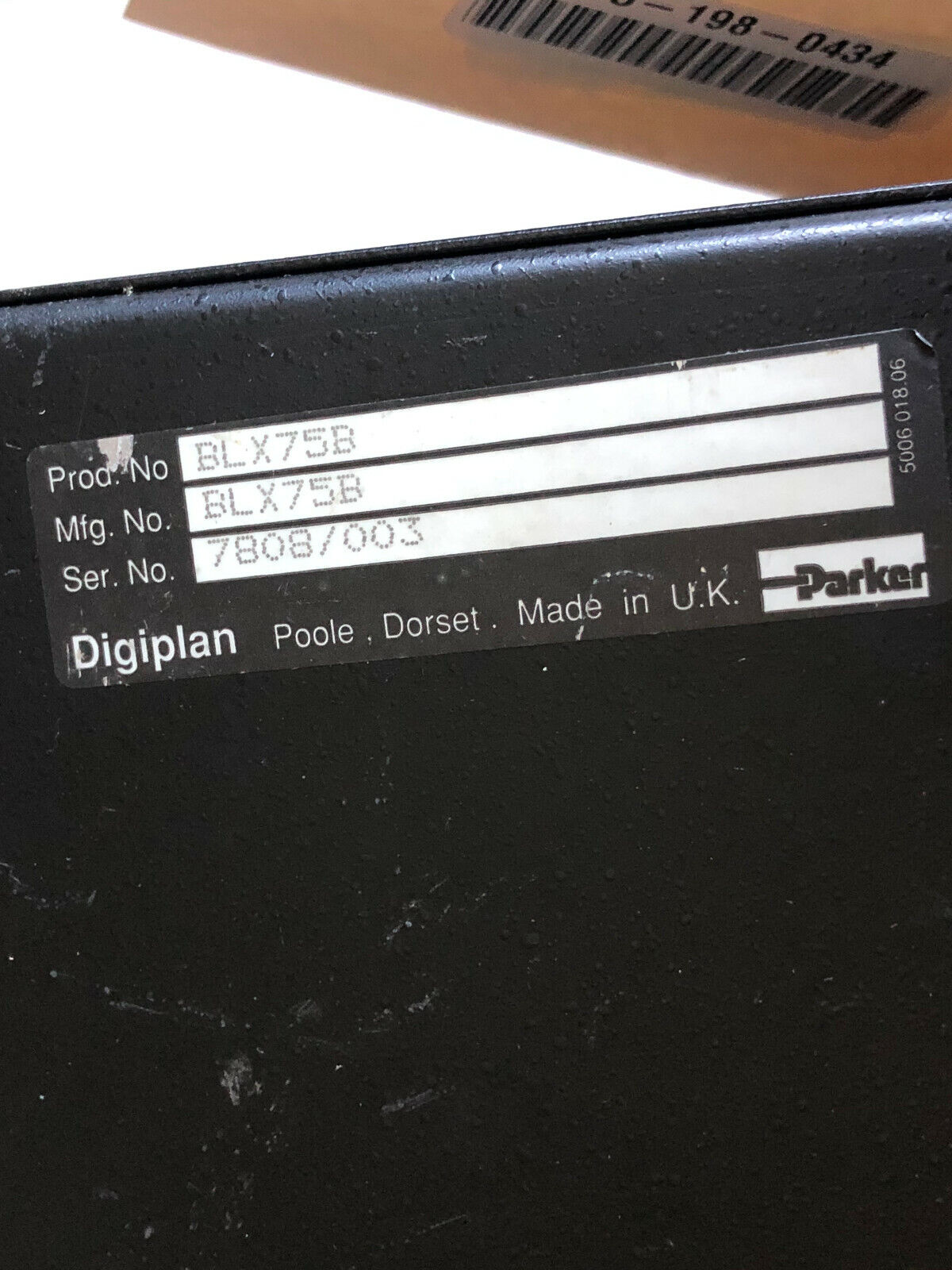 Parker Blx75b Digiplan Brushless Servo System,Parker Blx75,So