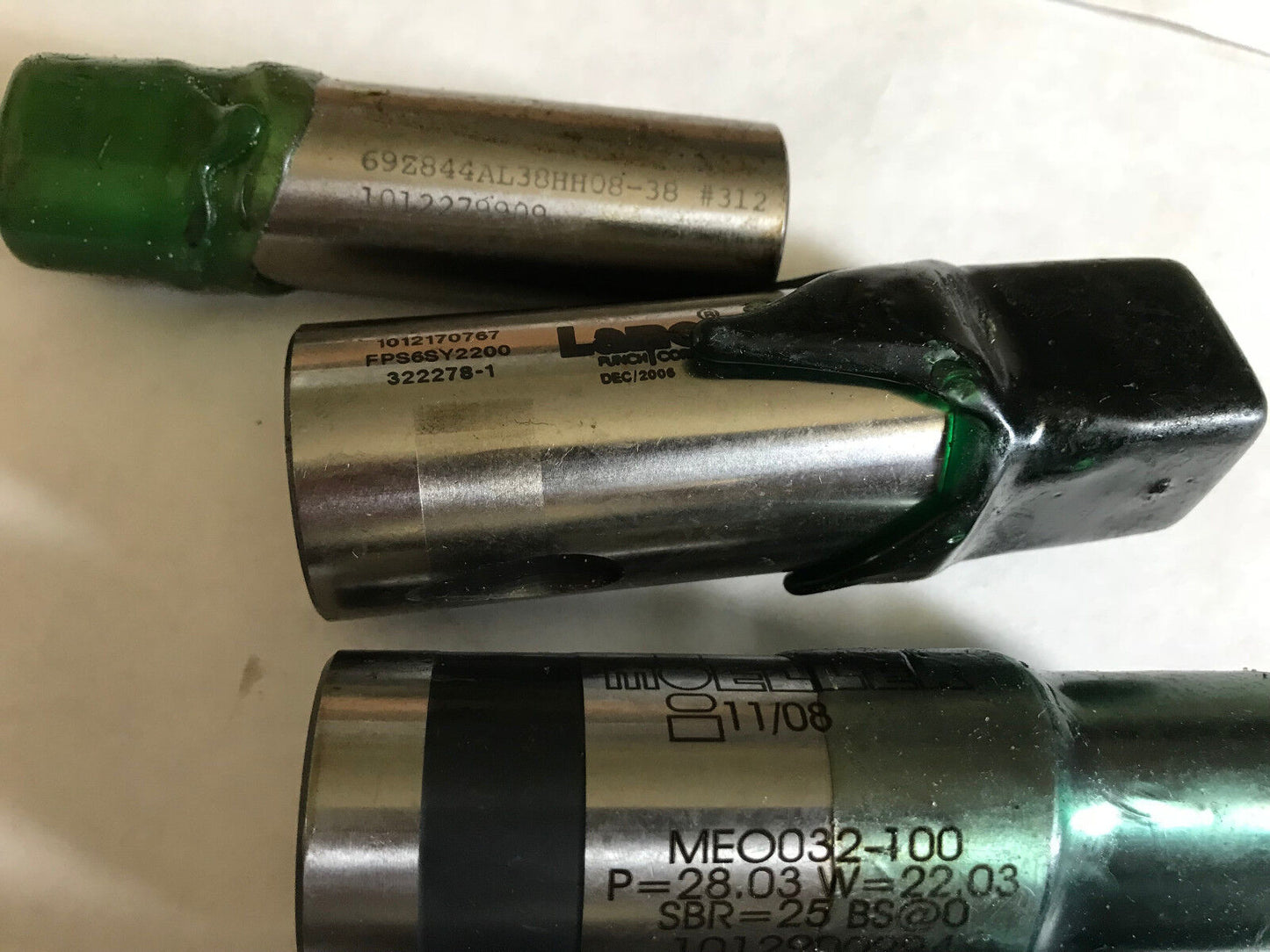 Lot 25 Ball Lock Punches & Die Buttons,Lane Punch 376394-1,Moeller Mer032-100,Ac