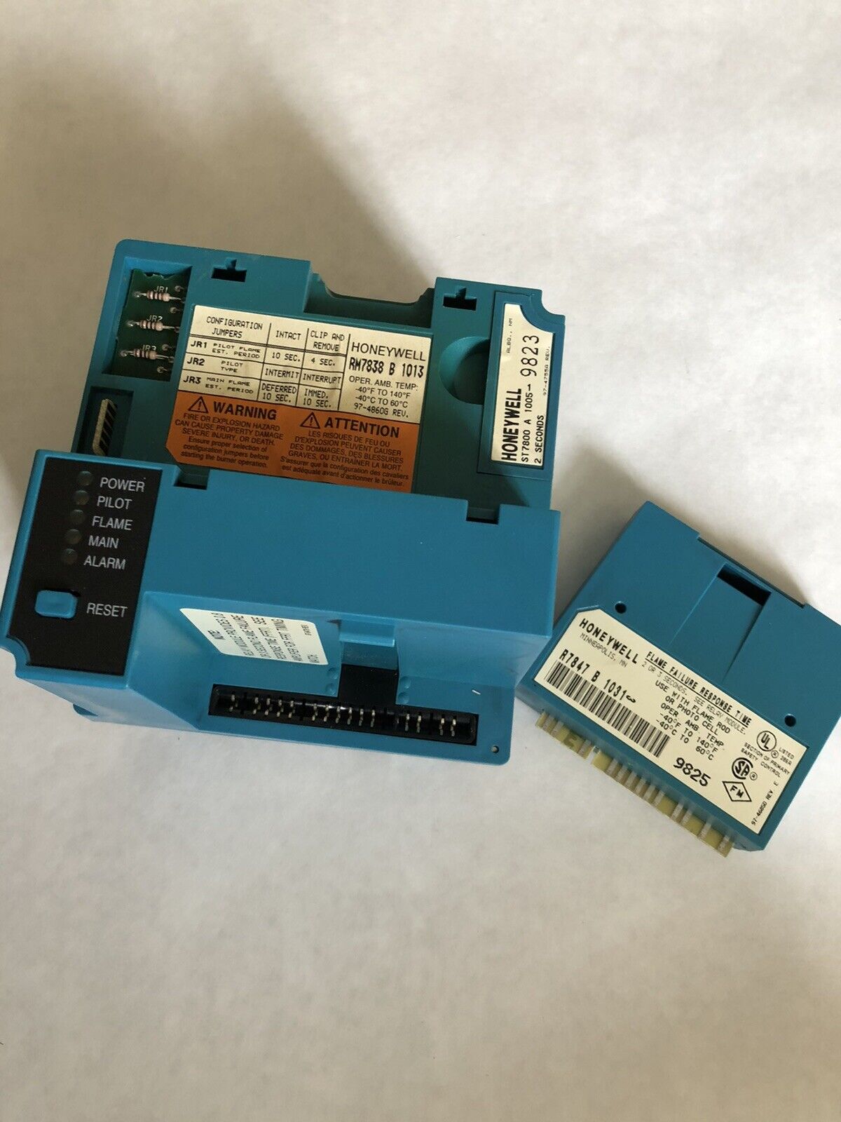 Honeywell Rm7838 B 1013,St7800a 1005,R7847 B 1031,Dynamic Flame Burner ,Sh