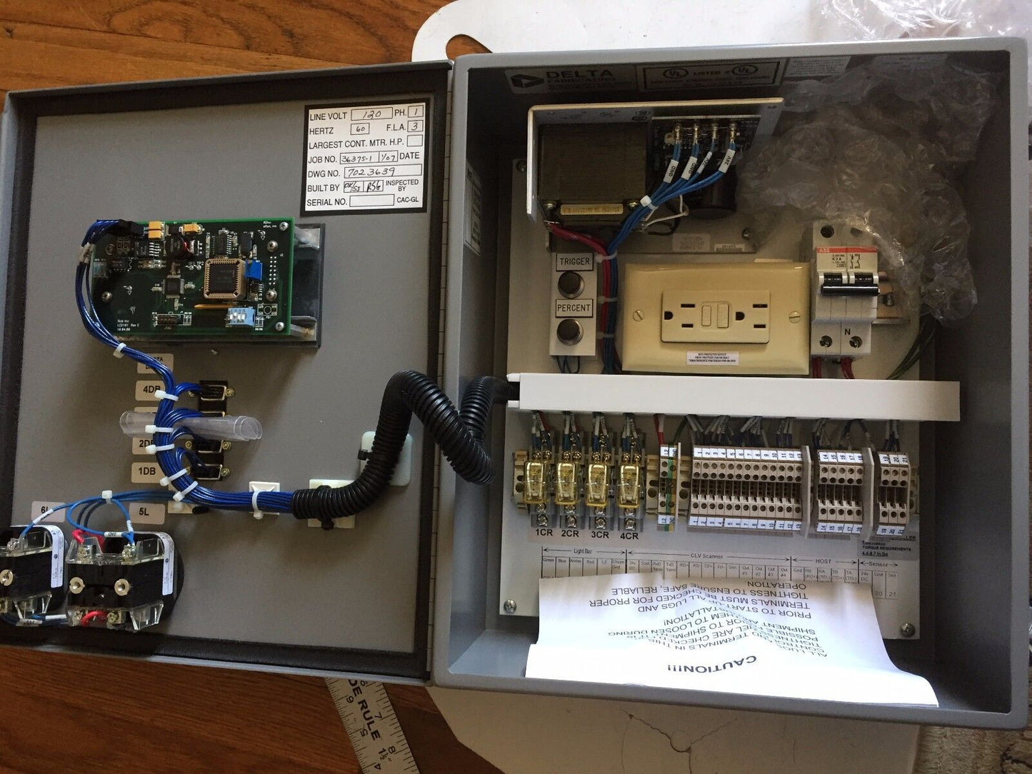New Sick 7023639,Sick 7023639-07100008,Wiring Hub,1Ph Control Box 115Vac,Bj