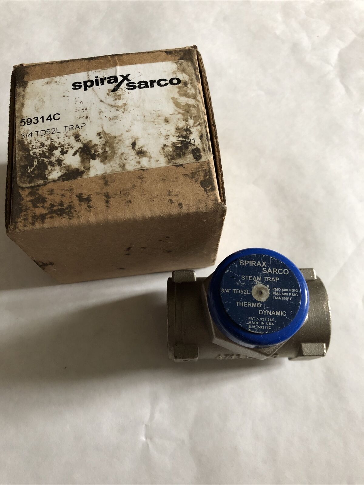 3/4" Npt Spirax Sarco Td52l,B.M. 59314C Cool-Blue Thermo-Dynamic Steam Trap,Bo