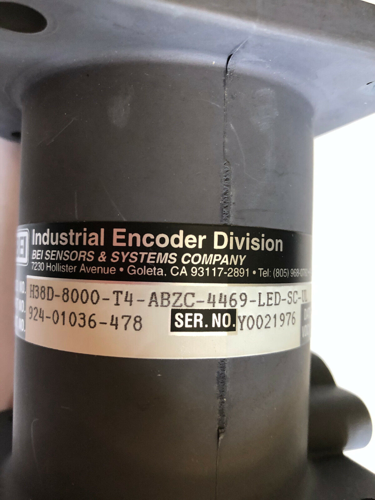 Bei H38d-8000-T4-Abzc-4469-Led-Sc-Ul,924-01036-478 Expolsion Proof Encoder,Ba