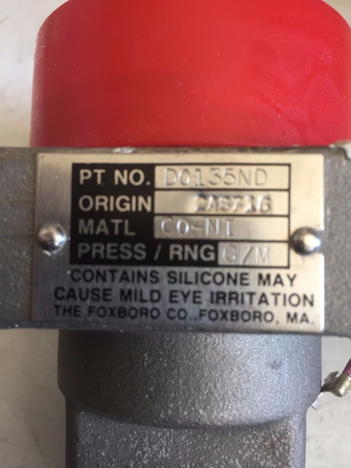 New Foxboro D0135nd Invensys Electric Level Sensor Origin 2A8716 C0-Ni  G/M,Te