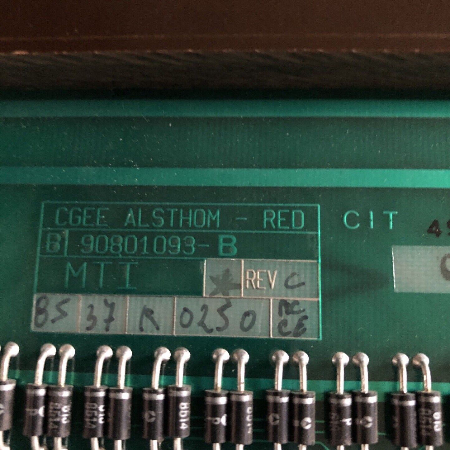 Cgee Alsthom-Red 90801093-C,Mti Cgee 90801093-B Cegelec Module,Ed,Bl