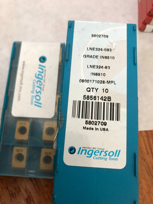 Lot 50 Ingersoll Lne324-083,009242N49,Lne324-83 Carbide Insert In6510,6510,Ej