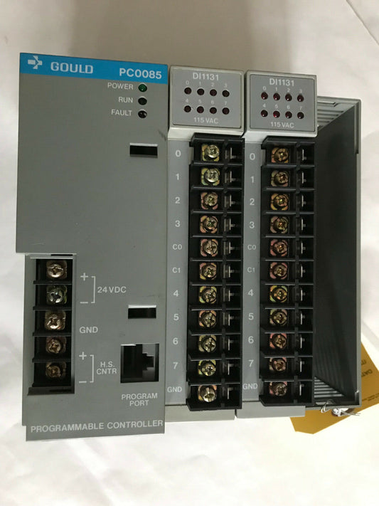 New Gould Pc0085 Programmable Controller Pc-0085-103 Rev A 24Vdc 1.8 A 115Vac,Sc