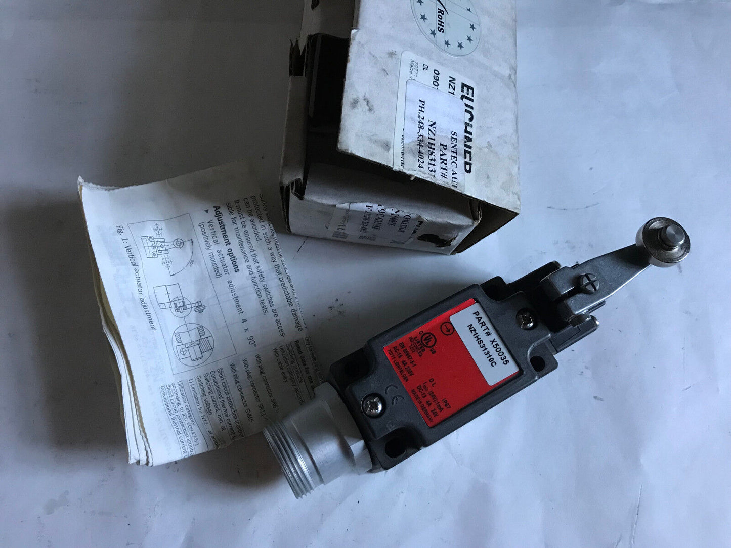 New Euchner X50035 Limit Switch P/N  X50035 Nz1hs31319c,Et