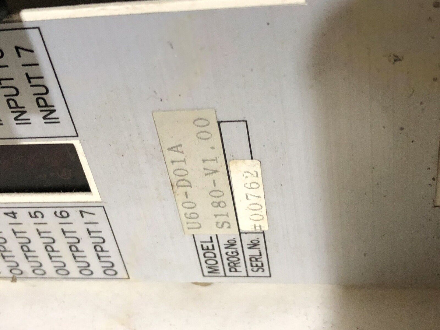 Wtc U60-D01a,94B08-400-0,Wtc A6-1153 Dio Converter,Prog No S180-V1.0,S4,Tn,Eb