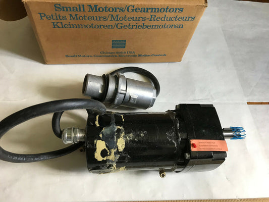 Bodine 42A5bepm-E3,Apj3385 Gearmotor. 130Vdc, 1.8A, 1/4Hp,Th