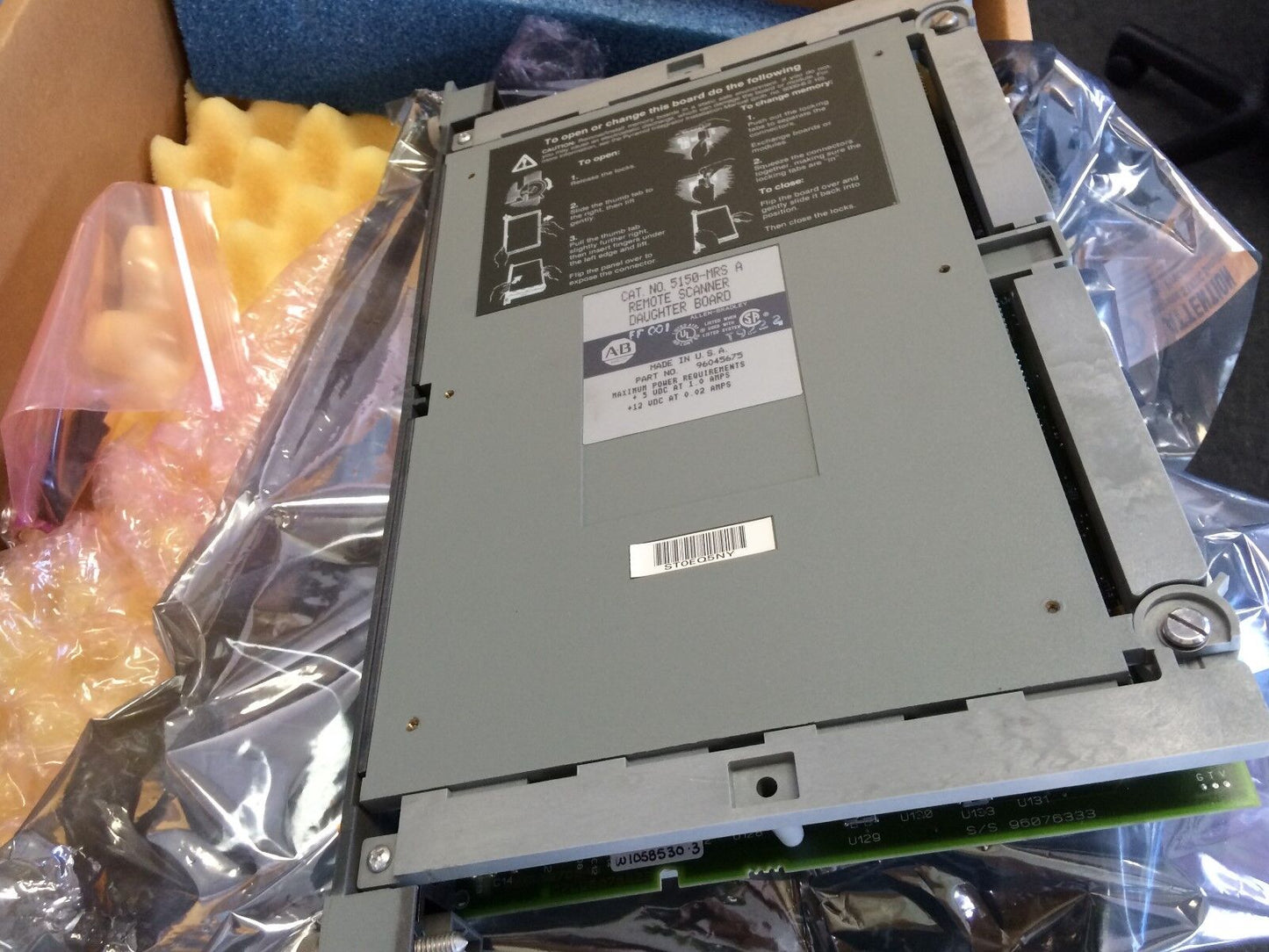 Allen Bradley 5150-Mrs A,A-B 5150-Mrs Plc Remote Scanner Daughter Board,Fj
