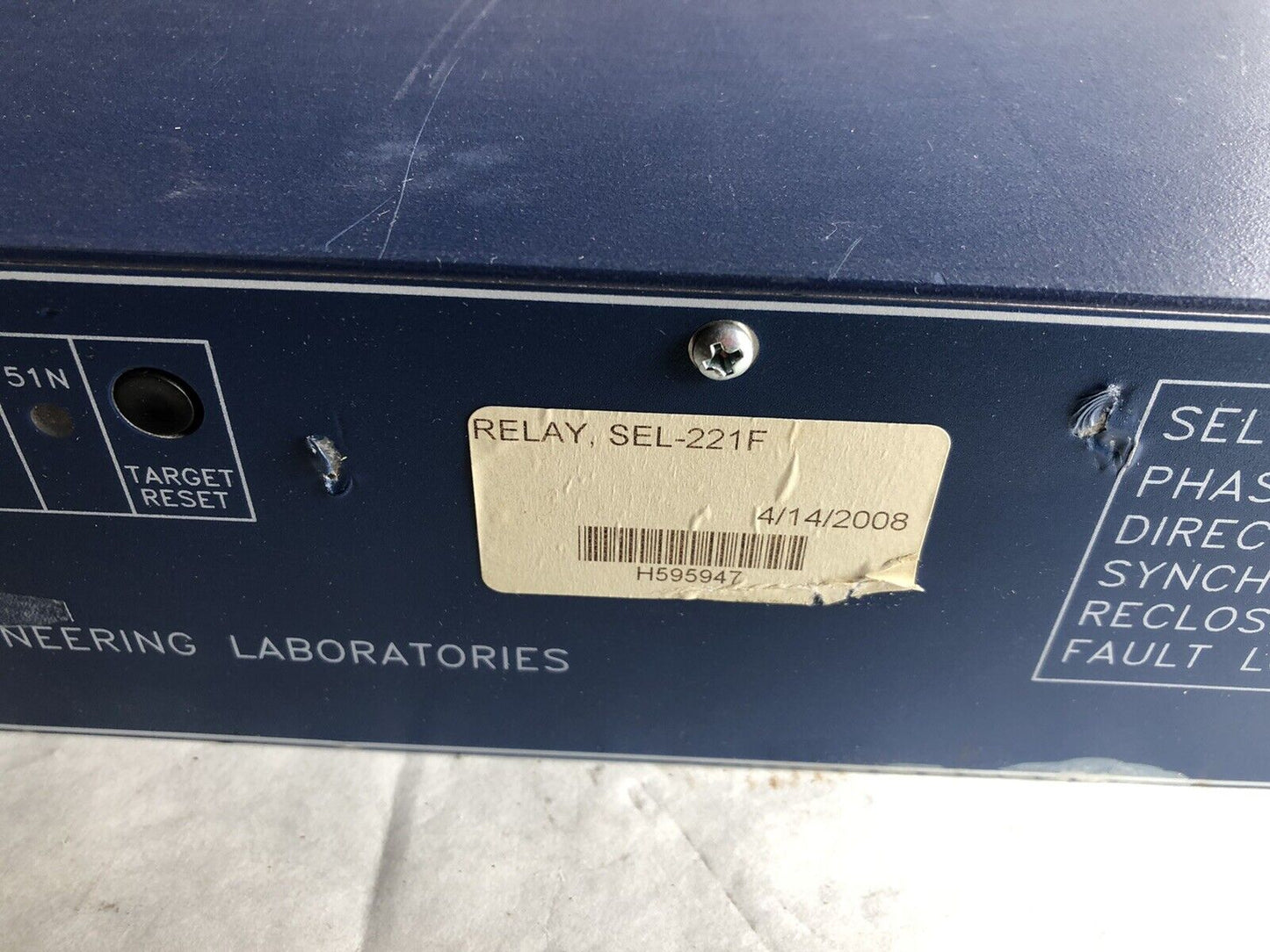 Sel Sel-221F,14 Watts,Schweitzer Engineering Relay Protection 221F00-4256Mhnb,Ev