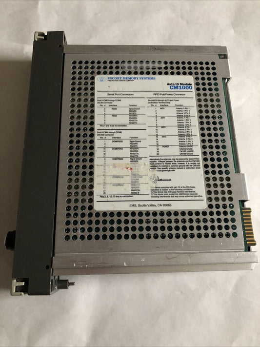 Escort Cm1000 Memory Systems Cm1000,Used  Auto Id Module Cm1000,Ae,Fb