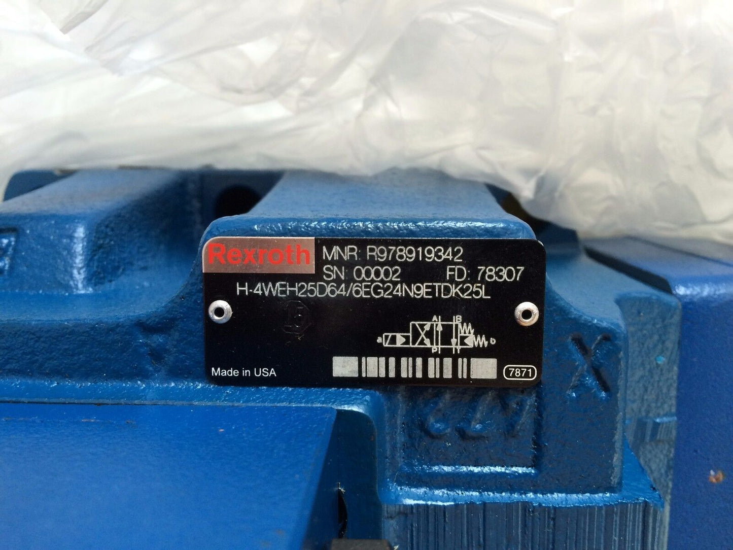 Rexroth 4We6d62/Eg24n9dk25l,H-4Weh25d64/6Eg24n9etdk25l Valve 24V,R978919342,Ap