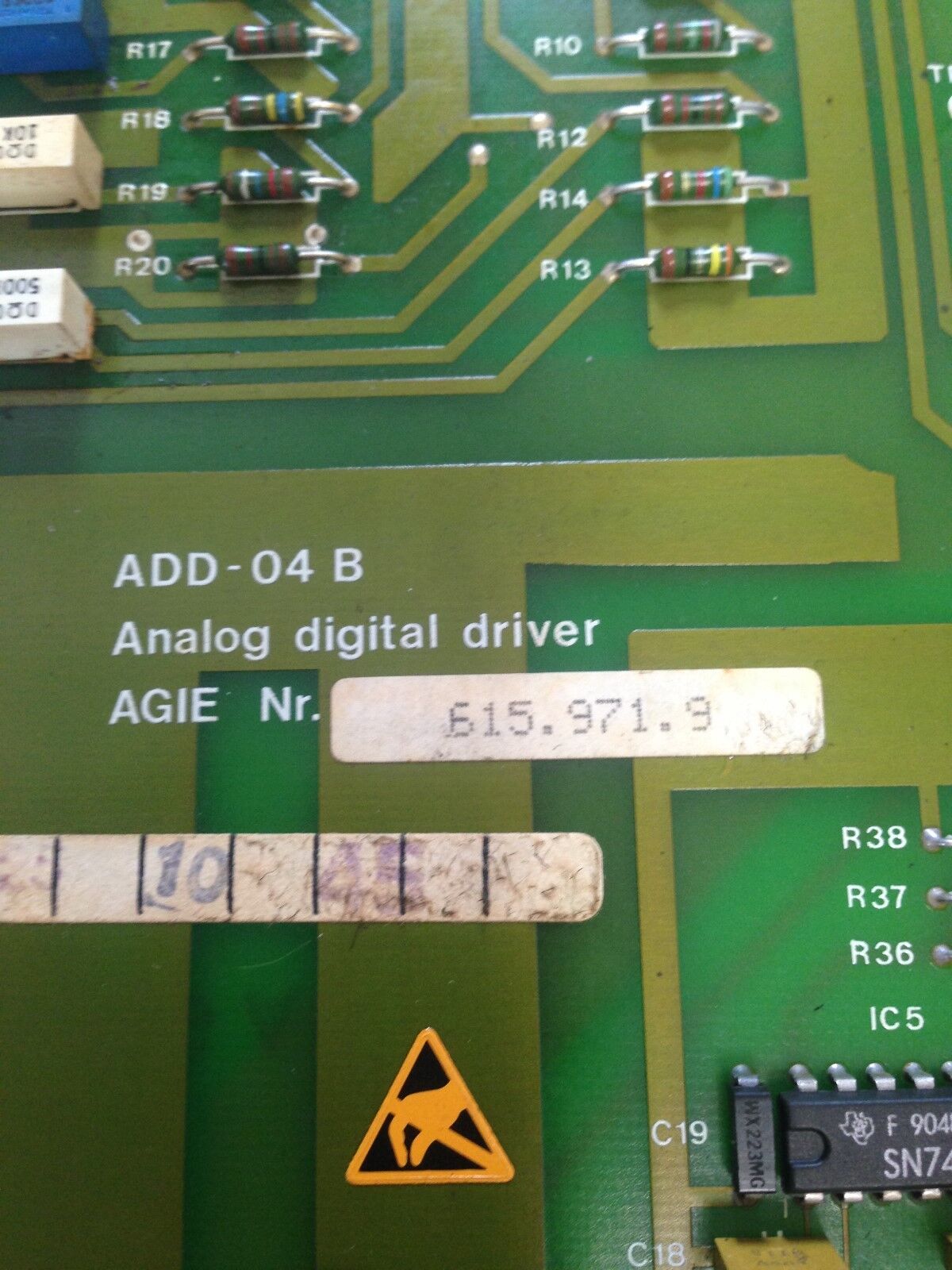 Agie 615.971.9, Add-04B Analog Digital Driver Wire Edm Pcb Card Add-O4b,Bx