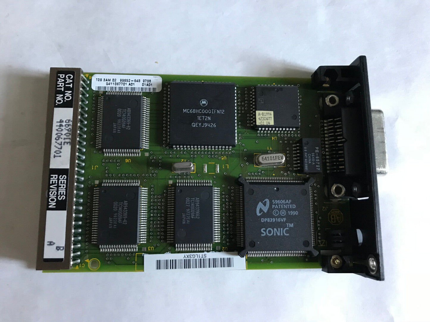 New Allen-Bradley 440067701,A-B 6690Ie, 66901E,Status 802.3 Ethernet Module,Ab