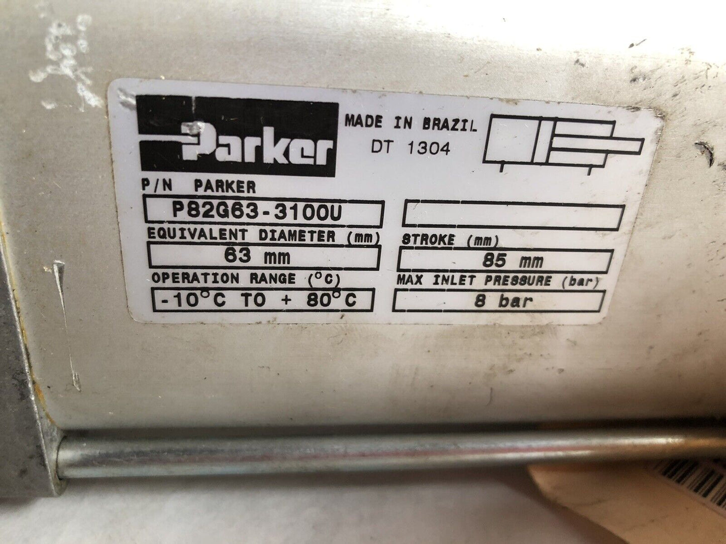 New Destaco 82G6n-631C905-03190A Clamp,Parker P82g63-3100U,85Mm Stroke,Aj