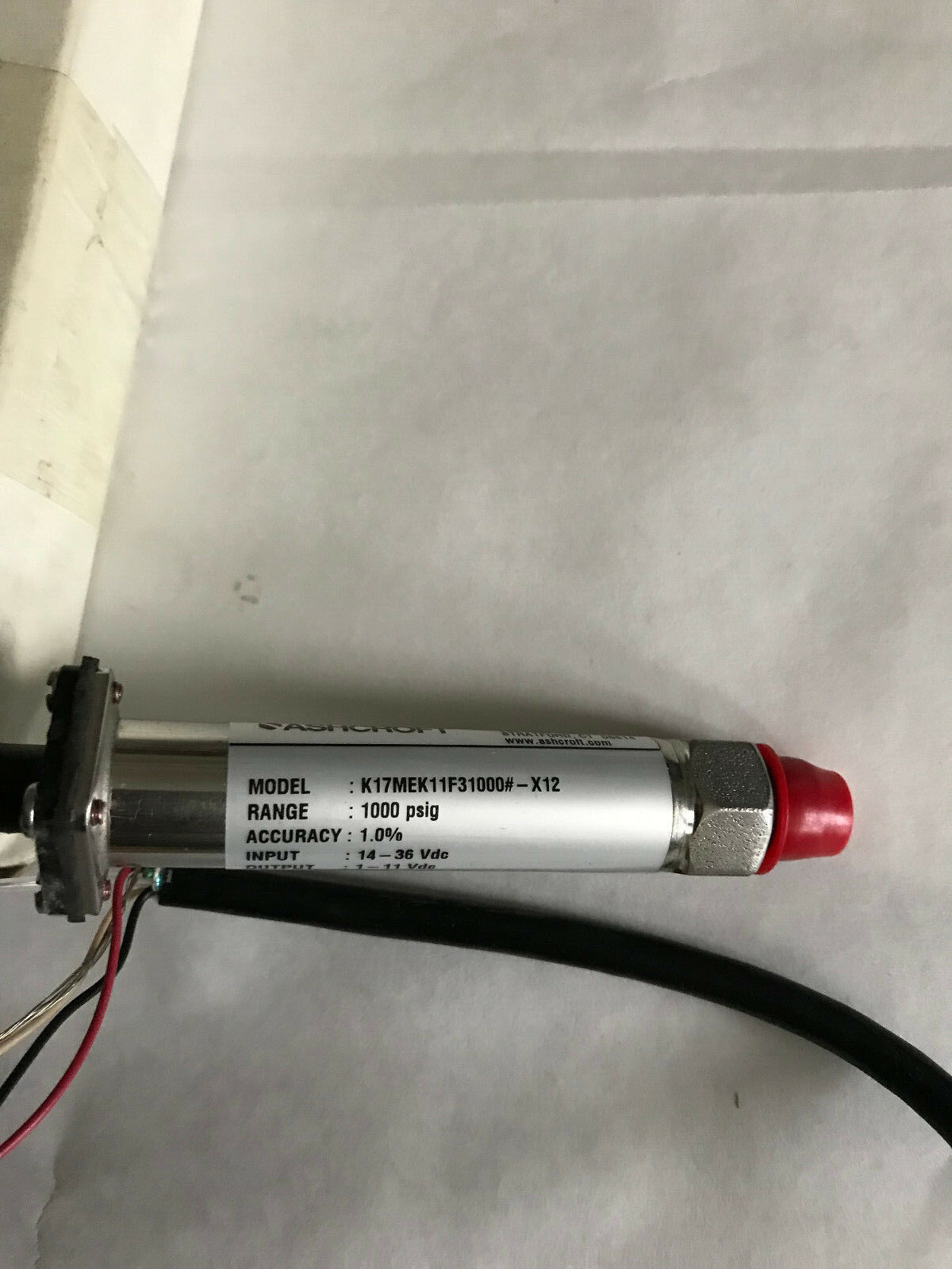 New Ashcroft K17mek11f31000#-X12,Pressure Transducer Ash-K1-7-Mek-11-F3-X12,Sc