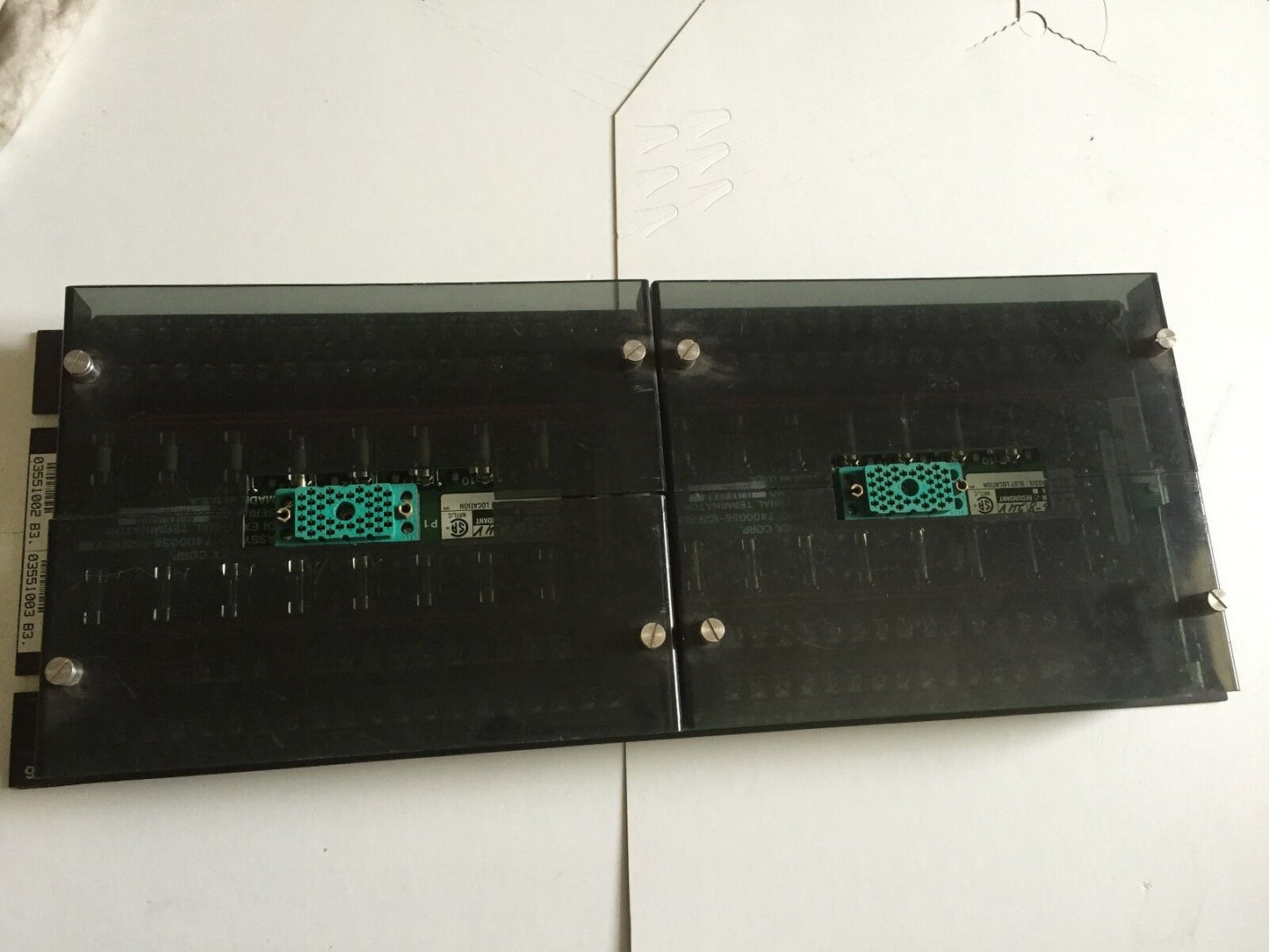 1 Set,(2Pcs) Triconex 3000110-380,2553-8 24V Rev Tricon Set Term,7400056-380,Bp