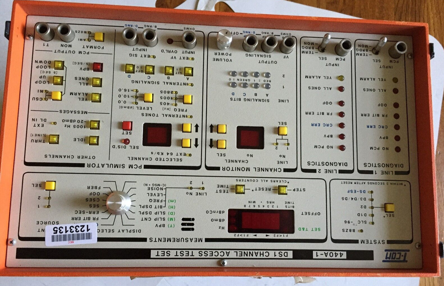 T-Com 440A,T-Com 440A-1 Test Set Ds1 Channel Access Test Set,Aw