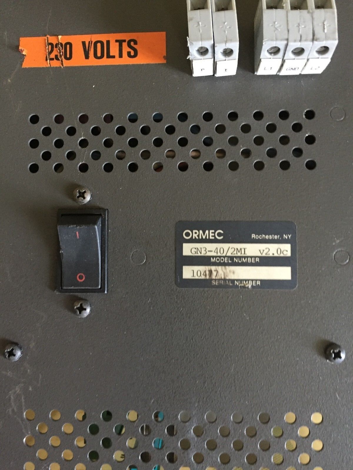 Ormec Gn3-40/2Mi,Ormec 40 Discrete I/O, W/ Gn3-Vda Motion Controller,Aw