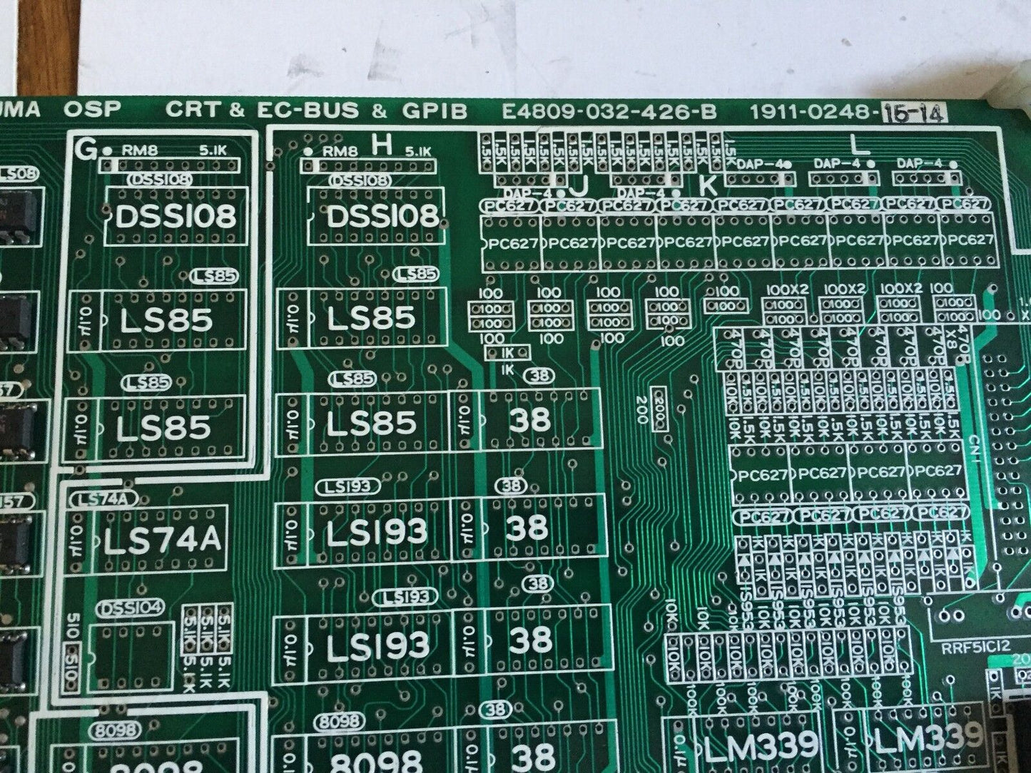 Okuma Osp Crt & Ec-Bus & Gpib  E-4809-032-426-B 1911-0248-15-14 Board,Crt 1F,Bs