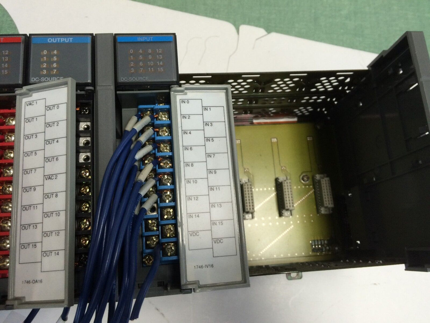 Allen Bradley Slc 500 Plc Rack,1746-A10,1746-Ob8,1746-Iv16,1746-Oa16,Bf