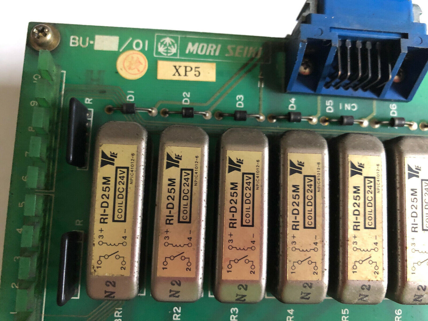 Mori Seiki Bu 01,Mori Seiki Bu/1 Bu/2,Ri-D25m Board Relay,Bu O1,Xp5,Bu5,Dg