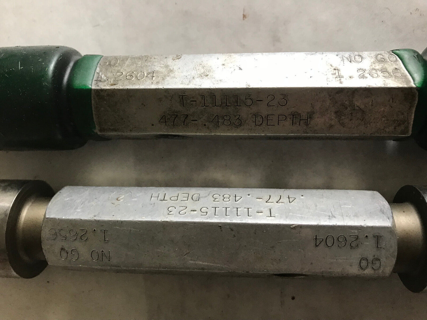 Lot 2 The Pipe Machinery Inspection Gage Go No Go Plug Gauge 1.2604 1.2656,Et