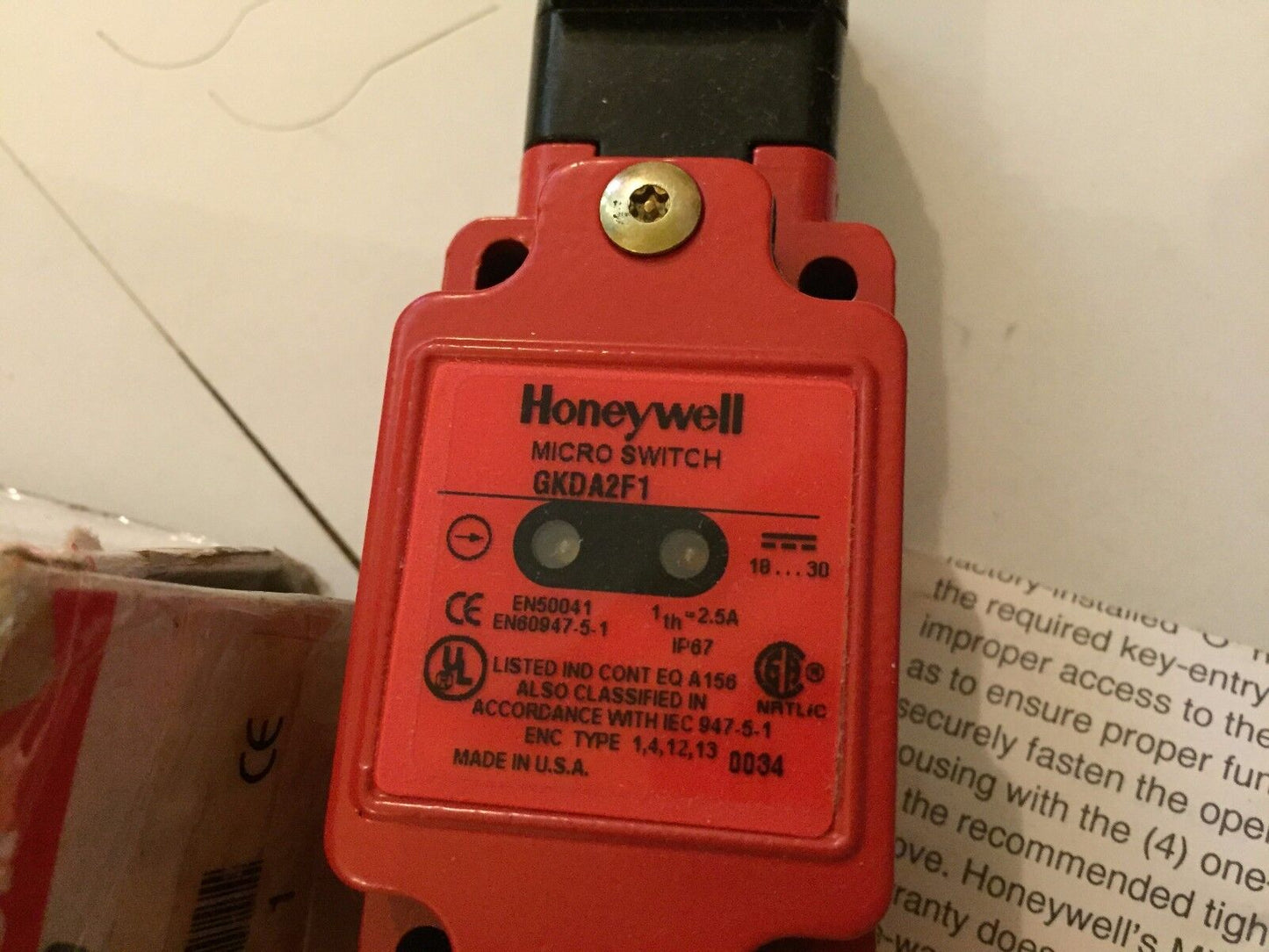 New Honeywell Gkda2f1 Micro Switch,Eg
