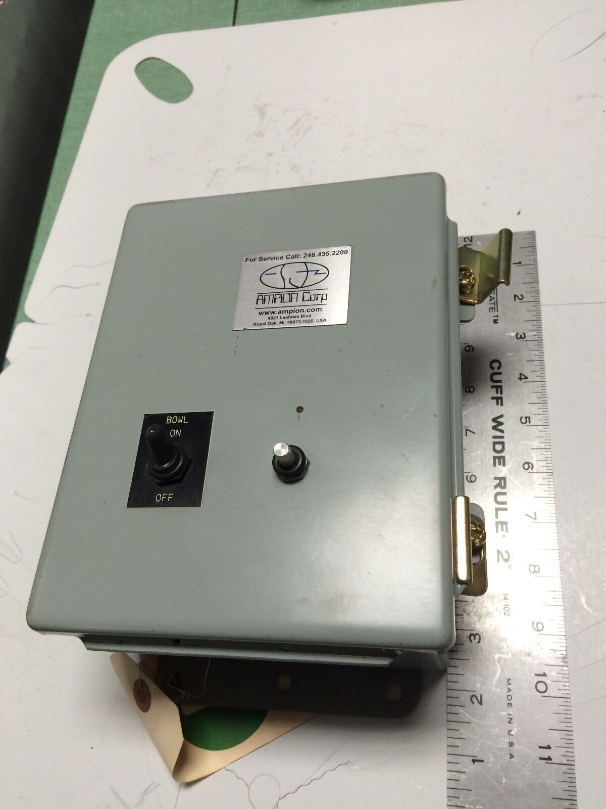 Ampion J003 Vibratory Bowl Controller,Bci Gp3 Rev-A,109806, 115Vac/15A,By
