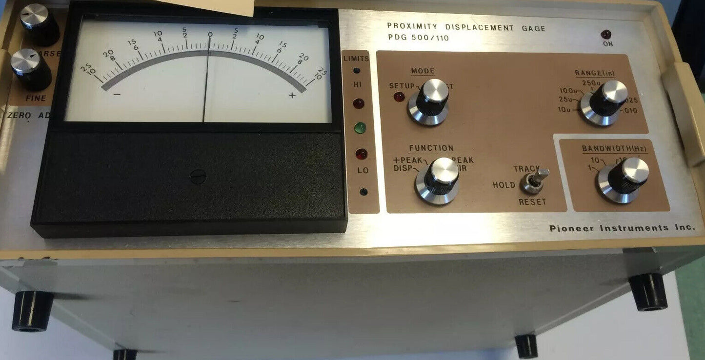 Pioneer Pdg 500/110 Proximity Displacement Gage,Bm