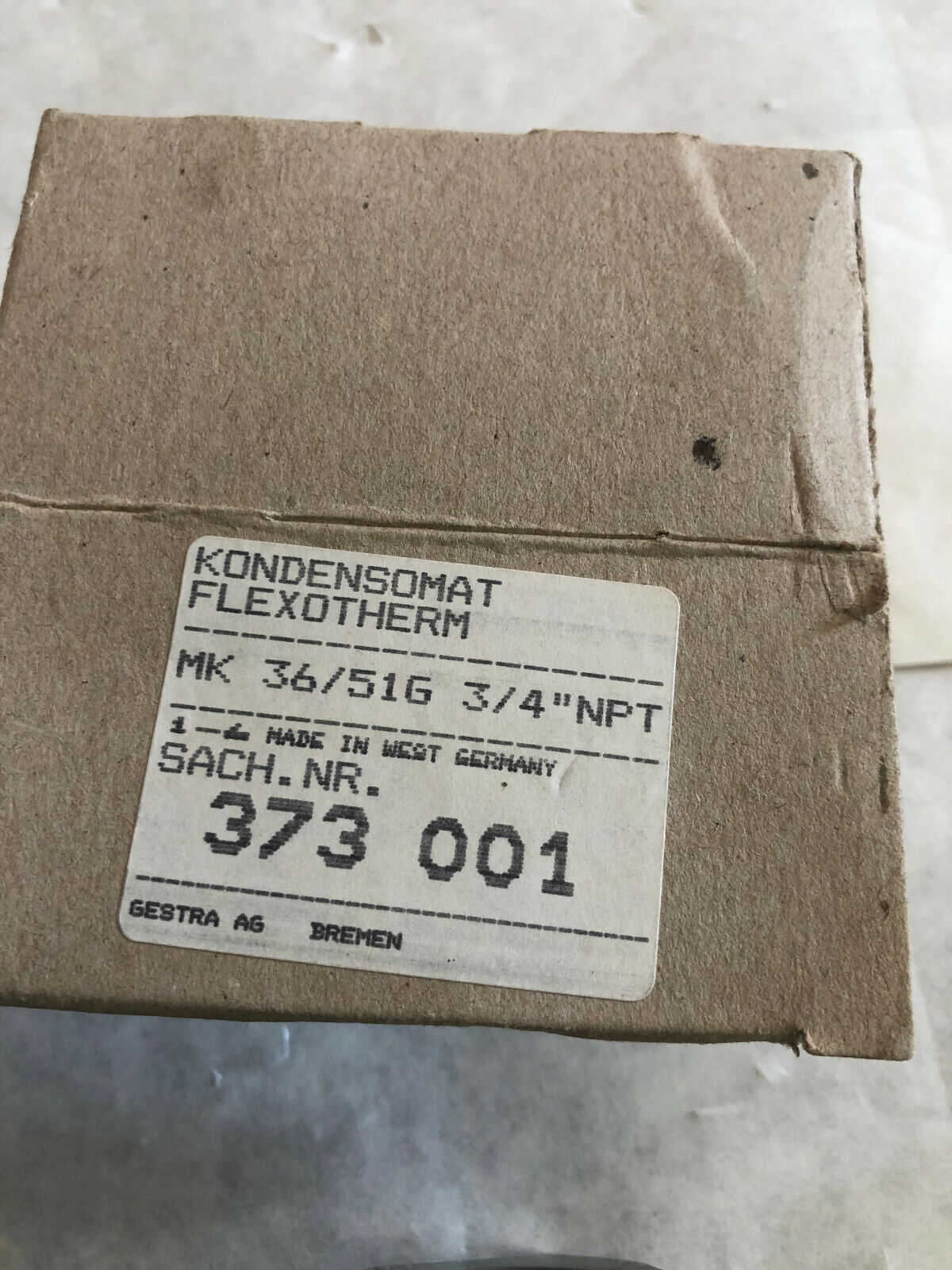 New 3/4" Gestra Mk36/51  3/4" Npt Steam Trap,Mk 36/51 G,373 001,Bm