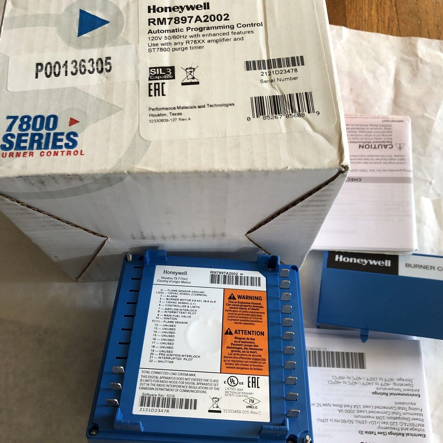 New Honeywell Rm7897a 2002 Automatic Programming Controller,Rm7897 A 2002,Ed