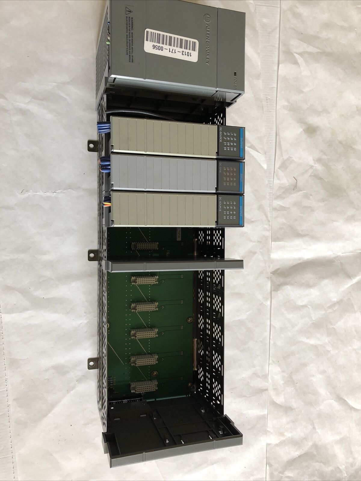 Allen Bradley Slc-500 Plc 1746-P2, 1746-A10, 1746-P2, 1746-Ib16 ,10-Slot,Dg