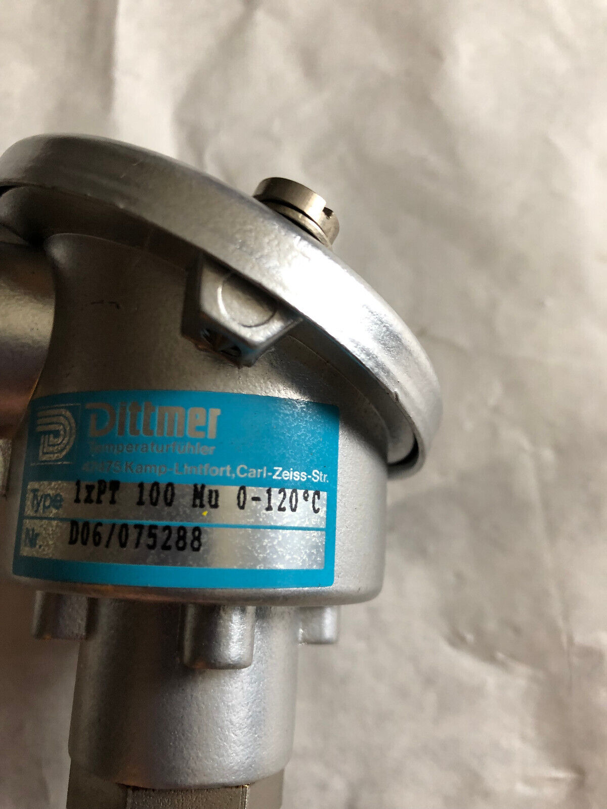 New Dittmer 1-X-Pt100 Temperature Control Sensor,1-X-Pt 100 Mu,D06/075288,En