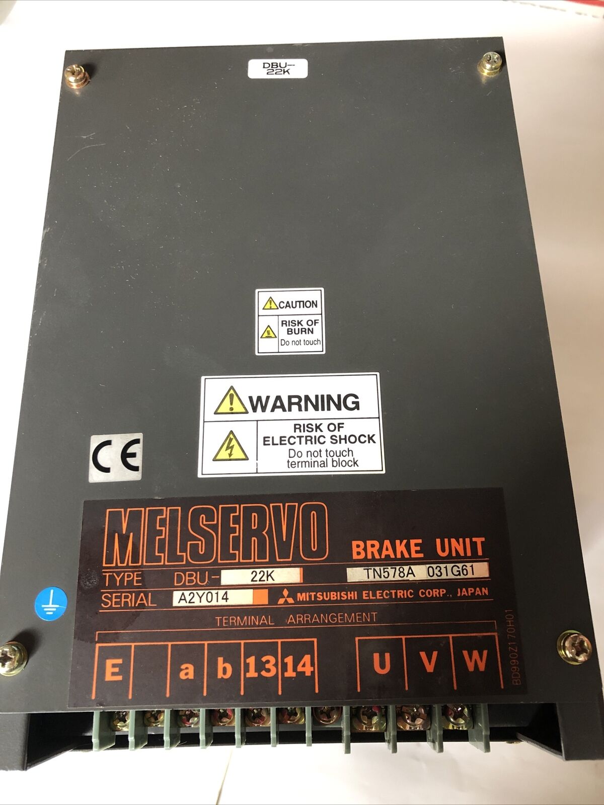 New Mitsubishi Dbu-22K Melservo Dynamic Brake Unit, 22 Kw,Cx,Fl