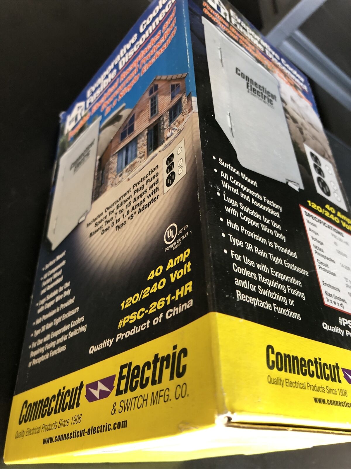 New Connecticut Electric Psc-261-Hr  Evaporative Cooler Fusible,Cz