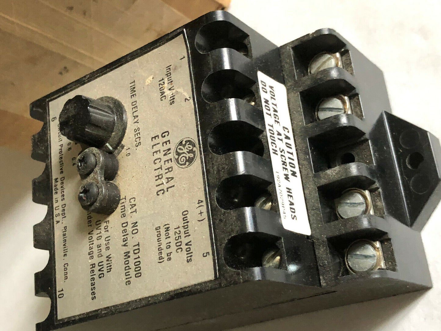 New General Electric Td1000 Time Delay Module .1 To 1.0 Seconds Ge Td1000,Sj