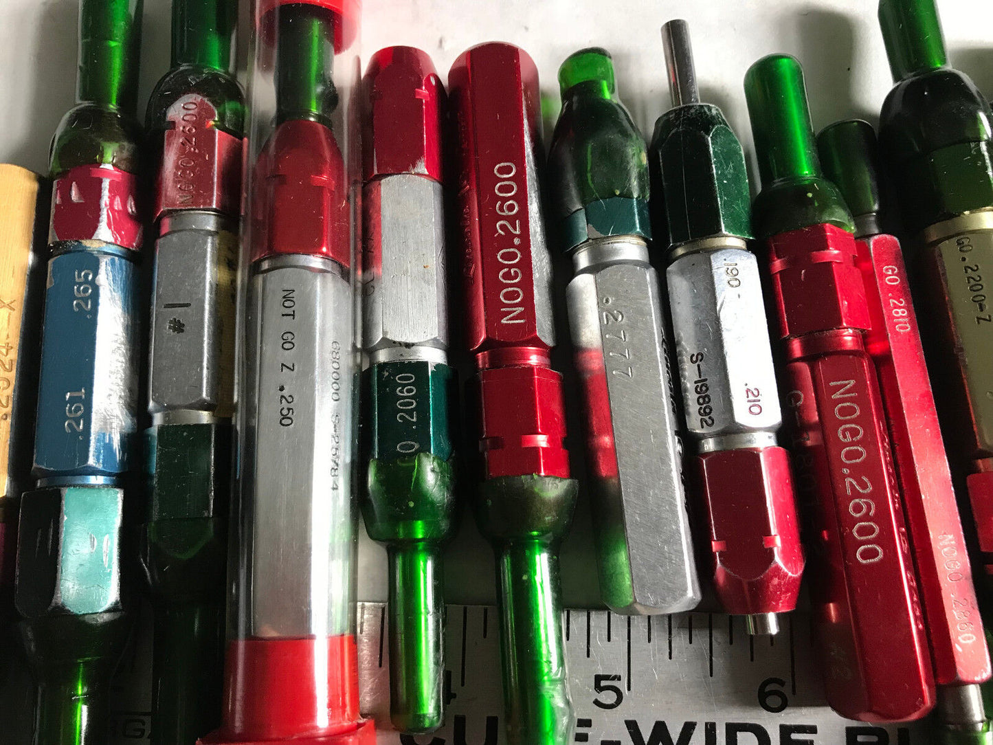 Lot Plug Gage Go Nogo Van Keuren .2450,2600,250,2958,2502,2777,2300,2505,190,Es