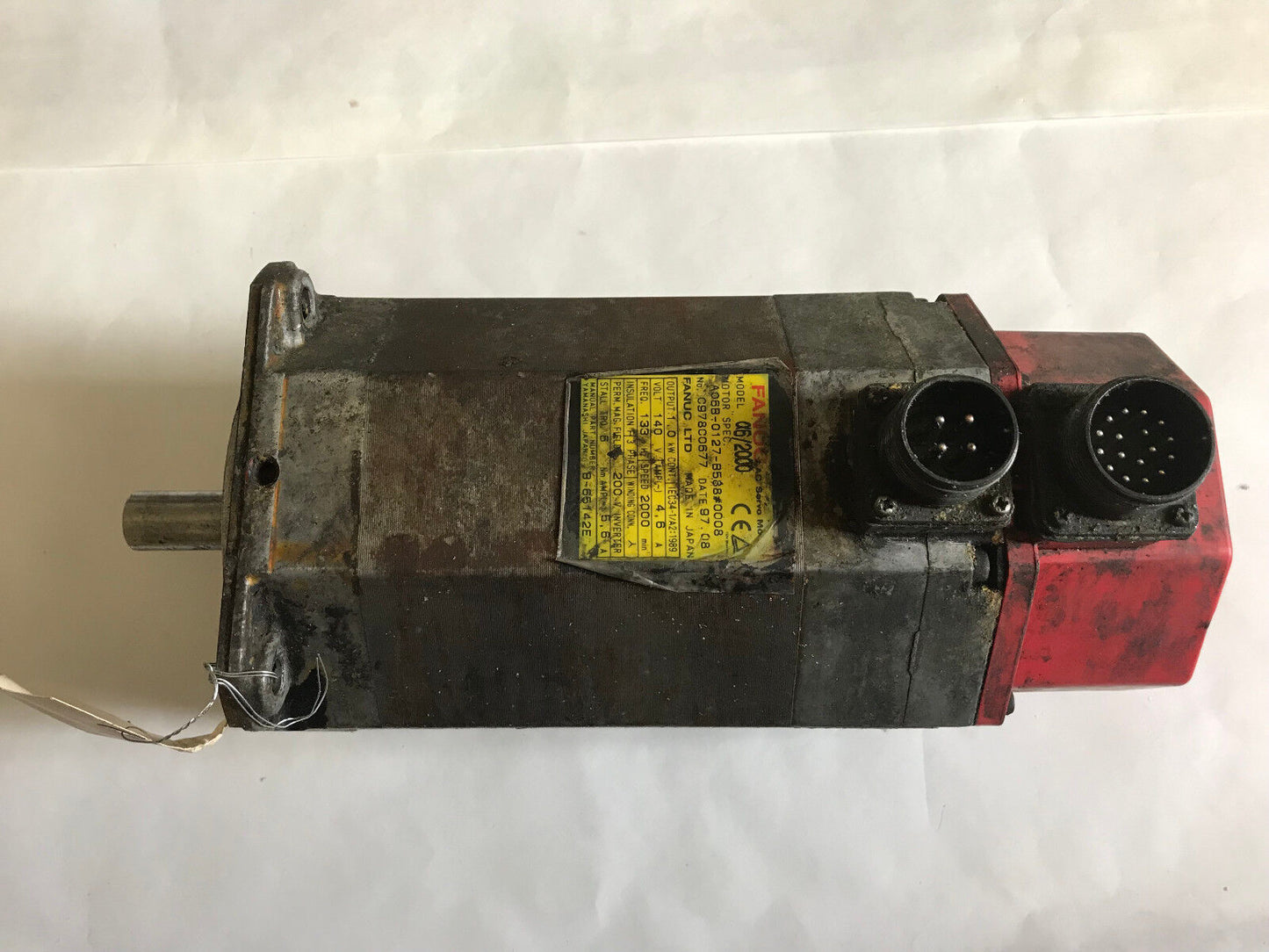 Fanuc A06b-0127-B588#0008 Ac Servo Motor,A6/2000,1Kw,3Phase,140V Rpm 2000,Ac