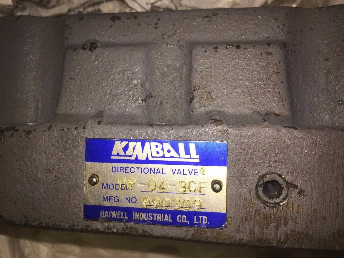 Kimball Dp-04-3Cf Midwest Directional Valve Haiwell Dpo43cf,Ak